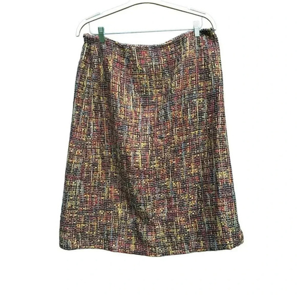 NEW Cato Women’s Plus Size 18/20W Multicolor Woven Tweed Mini Skirt - Picture 1 of 4
